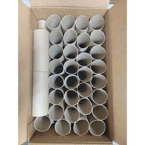 Box Of 63 Toilet Paper Rolls & 5 Paper Towel Rolls Crafts Cardboard School Empty